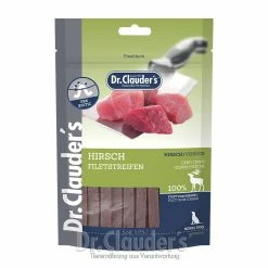 Dr. Clauders Dog Hirschfilet Streifen | 10 X 80g Hundesnack