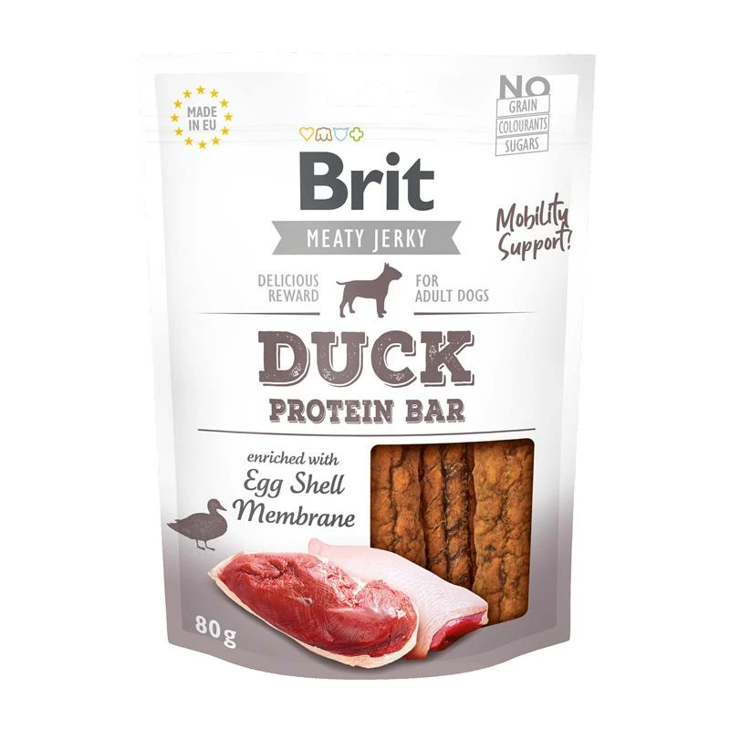 Brit Dog Snack Meaty Jerky Duck Protein Bar | 12x 80g 1 Brit Dog Snack Meaty Jerky Duck Protein Bar | 12x 80g