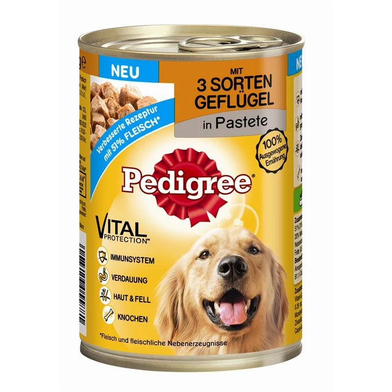 Pedigree Adult 3 Sorten Geflügel | 12x400g Hundefutter 1 Pedigree Adult 3 Sorten Geflügel | 12x400g Hundefutter