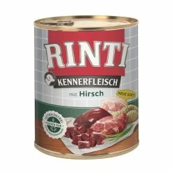 RINTI Kennerfleisch Hirsch | 12x 800g Hundefutter Nass