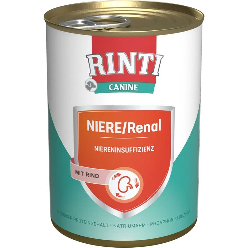 Rinti Hundenassfutter Dose Canine Niere/Renal Rind | 12x 400g 1 Rinti Hundenassfutter Dose Canine Niere/Renal Rind | 12x 400g