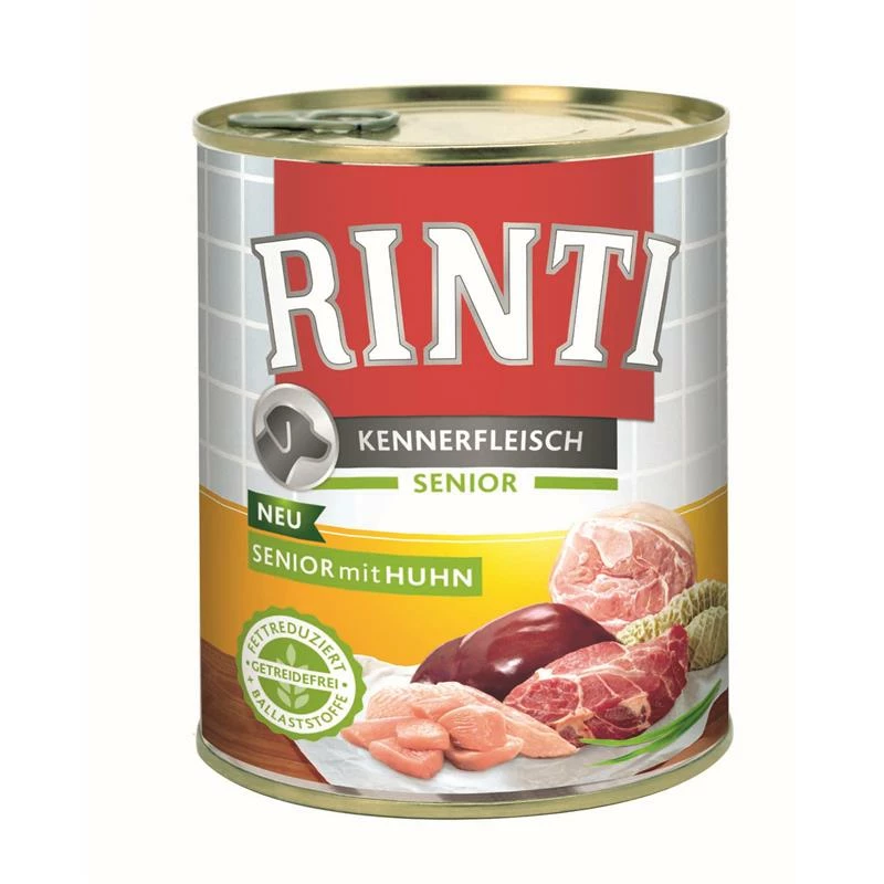Rinti Kennerfleisch Senior Huhn | 12x 800g Hundefutter Nass 1 Rinti Kennerfleisch Senior Huhn | 12x 800g Hundefutter Nass
