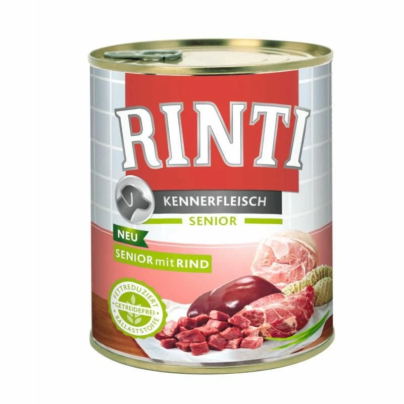 Rinti Kennerfleisch Senior Rind | 12x 800g Hundefutter Nass 1 Rinti Kennerfleisch Senior Rind | 12x 800g Hundefutter Nass