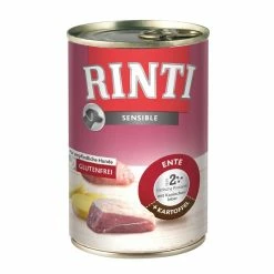 Rinti Sensible Ente, Huhn & Kartoffel | 12x 400g Hundefutter Nass