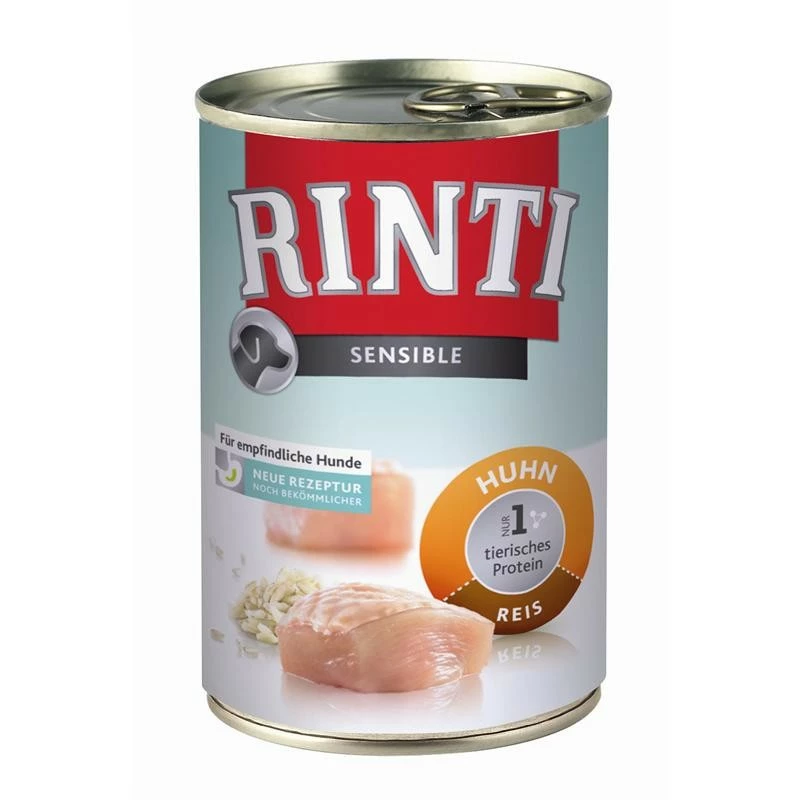 Rinti Sensible Huhn + Reis | 12x 400g Hundefutter Für Allergiker 1 Rinti Sensible Huhn + Reis | 12x 400g Hundefutter Für Allergiker