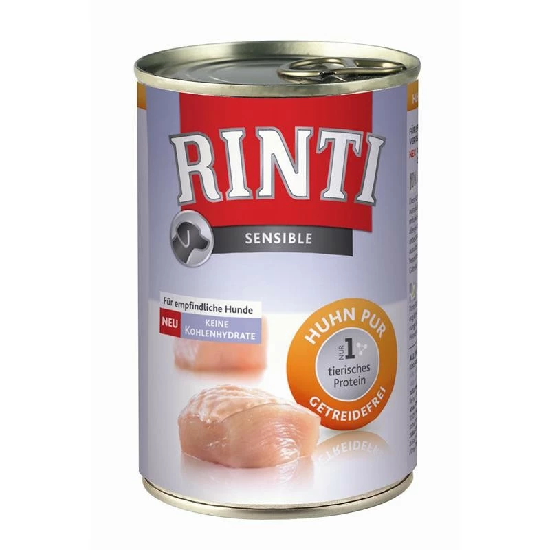 Rinti Sensible Huhn Pur | 12x 400g Hundefutter Nass 1 Rinti Sensible Huhn Pur | 12x 400g Hundefutter Nass