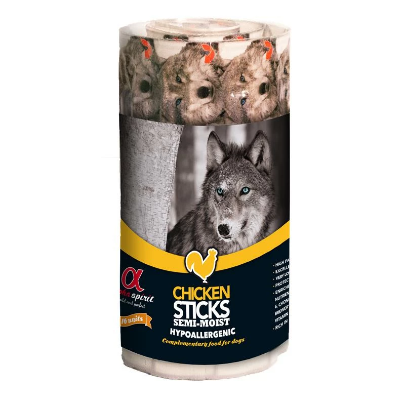 Alpha Spirit Ristra Stick Huhn | 12x 16er Pack Hundesnack 1 Alpha Spirit Ristra Stick Huhn | 12x 16er Pack Hundesnack