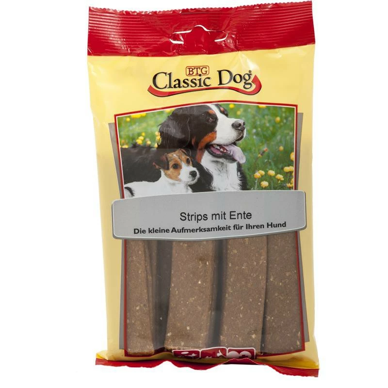 Classic Dog Snack Strips Mit Ente | 14x 20er Hundesnack 1 Classic Dog Snack Strips Mit Ente | 14x 20er Hundesnack