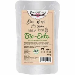 Herzenshund Bio-Ente Mit Bio-Gemüse | 15x 130g Hundefutter