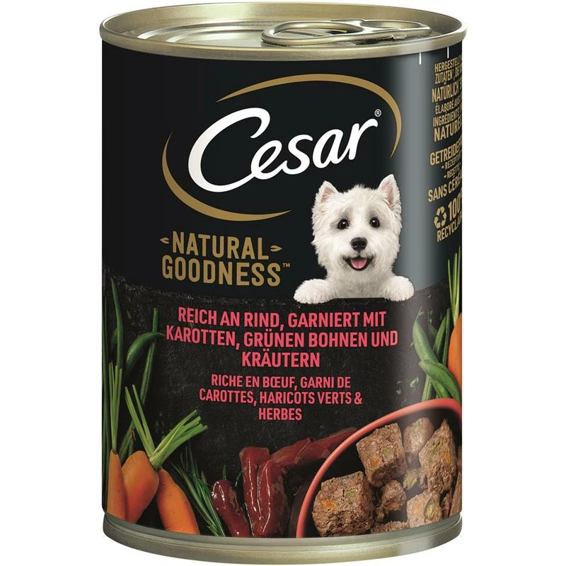 Cesar Dose Natural Goodness Mit Rind | 6x 400g 1 Cesar Dose Natural Goodness Mit Rind | 6x 400g