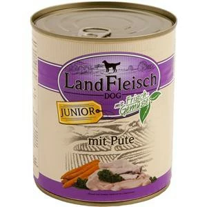 Landfleisch Junior Pute Mit Gemüse | 6x800g 1 Landfleisch Junior Pute Mit Gemüse | 6x800g