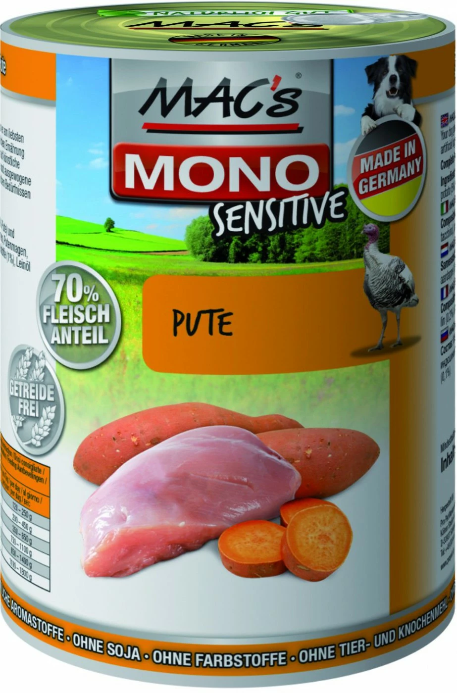 MACs Dog Mono Sensitive Pute | 6x 400g Hundefutter Nass 1 MACs Dog Mono Sensitive Pute | 6x 400g Hundefutter Nass