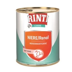 RINTI Canine Nierendiät Rind | 6x 800g Hundefutter Nass