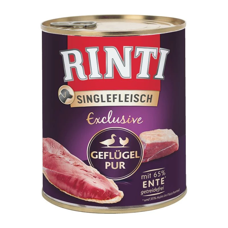 Rinti Singlefleisch Exclusive Geflügel Pur | 6x 800g 1 Rinti Singlefleisch Exclusive Geflügel Pur | 6x 800g