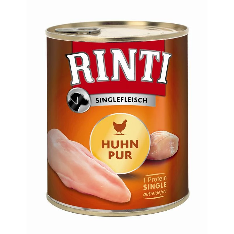 Rinti Singlefleisch Huhn Pur | 6x800g Hundefutter 1 Rinti Singlefleisch Huhn Pur | 6x800g Hundefutter