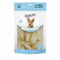 Dokas Kaninchenohren Ohne Fell Getrocknet | 7x 70g Hundesnack