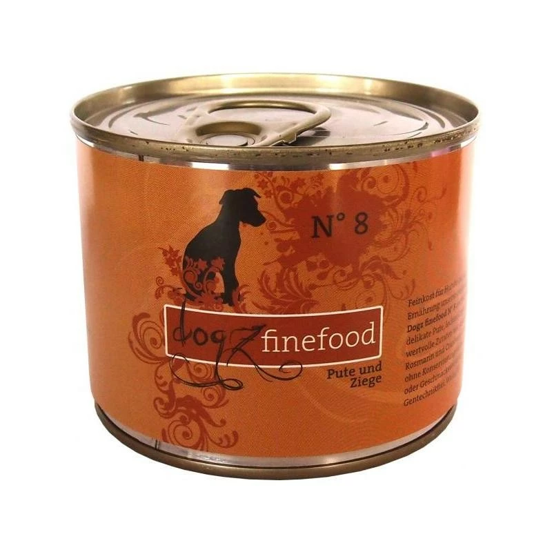PETS NATURE Dogz Finefood No.8 Pute & Ziege | 6x 200g Hundefutter 1 PETS NATURE Dogz Finefood No.8 Pute & Ziege | 6x 200g Hundefutter