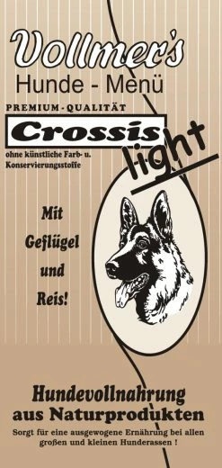 Vollmer´s Vollmers Crossis Light | 15kg Hundefutter Trocken