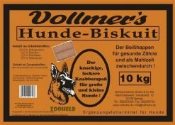 Vollmer´s Vollmers Biskuit | 10kg Hundesnack Zur Gebissstärkung