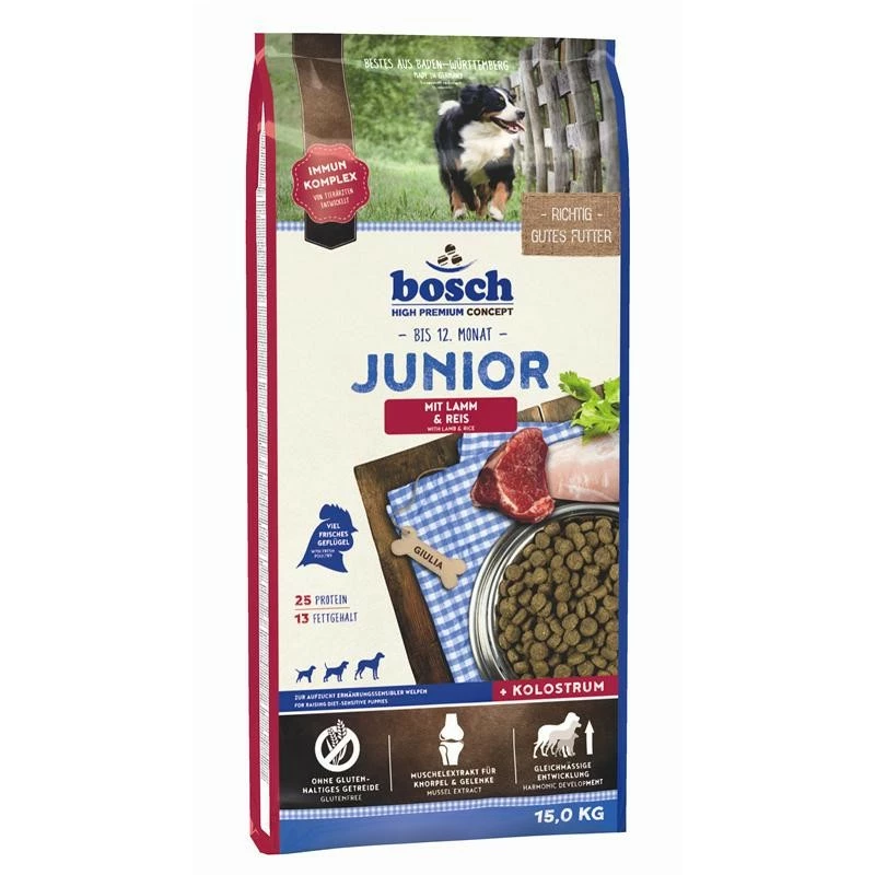 Bosch Junior Lamm & Reis | 15 Kg 1 Bosch Junior Lamm & Reis | 15 Kg