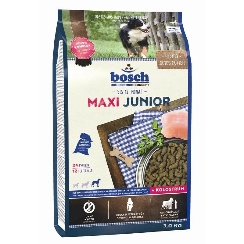Bosch Maxi Junior | 3kg Aufzuchtfutter Für Hunde 1 Bosch Maxi Junior | 3kg Aufzuchtfutter Für Hunde
