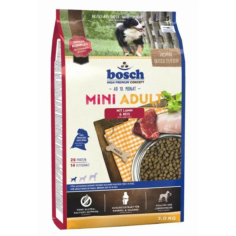 Bosch Mini Adult Lamm&Reis | 3 Kg Hundetrockenfutter 1 Bosch Mini Adult Lamm&Reis | 3 Kg Hundetrockenfutter