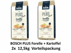 [Paket] Bosch PLUS Forelle & Kartoffel | 2x 12,5 Kg Vorteilspackung