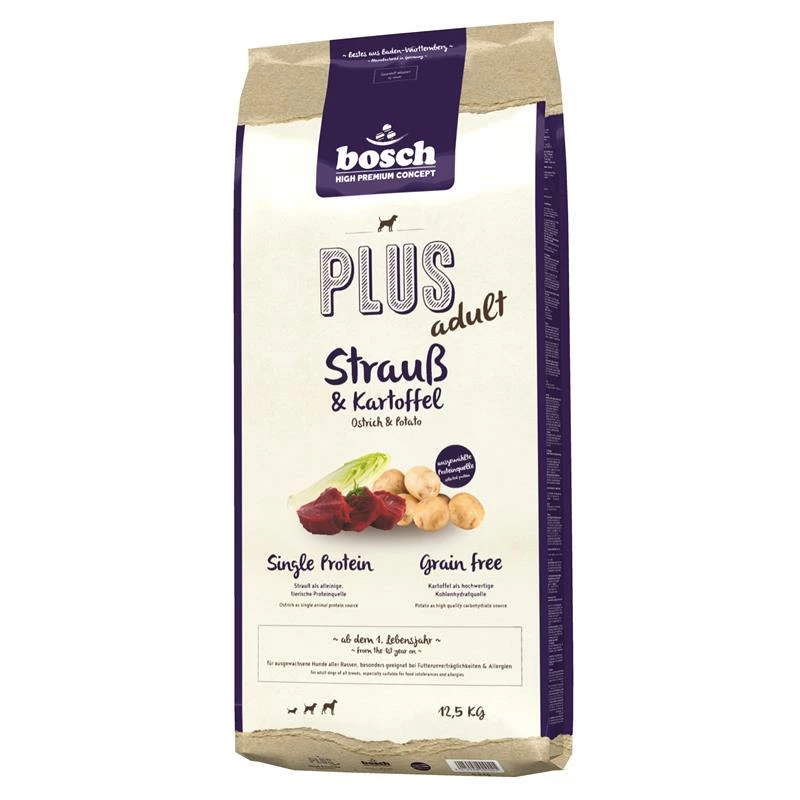 Bosch PLUS Strauß & Kartoffel 12,5 Kg | Getreidefreies Hundefutter 1 Bosch PLUS Strauß & Kartoffel 12,5 Kg | Getreidefreies Hundefutter