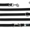 Curli Verstellbare Leine Nylon | 200x 2cm Schwarz Hund