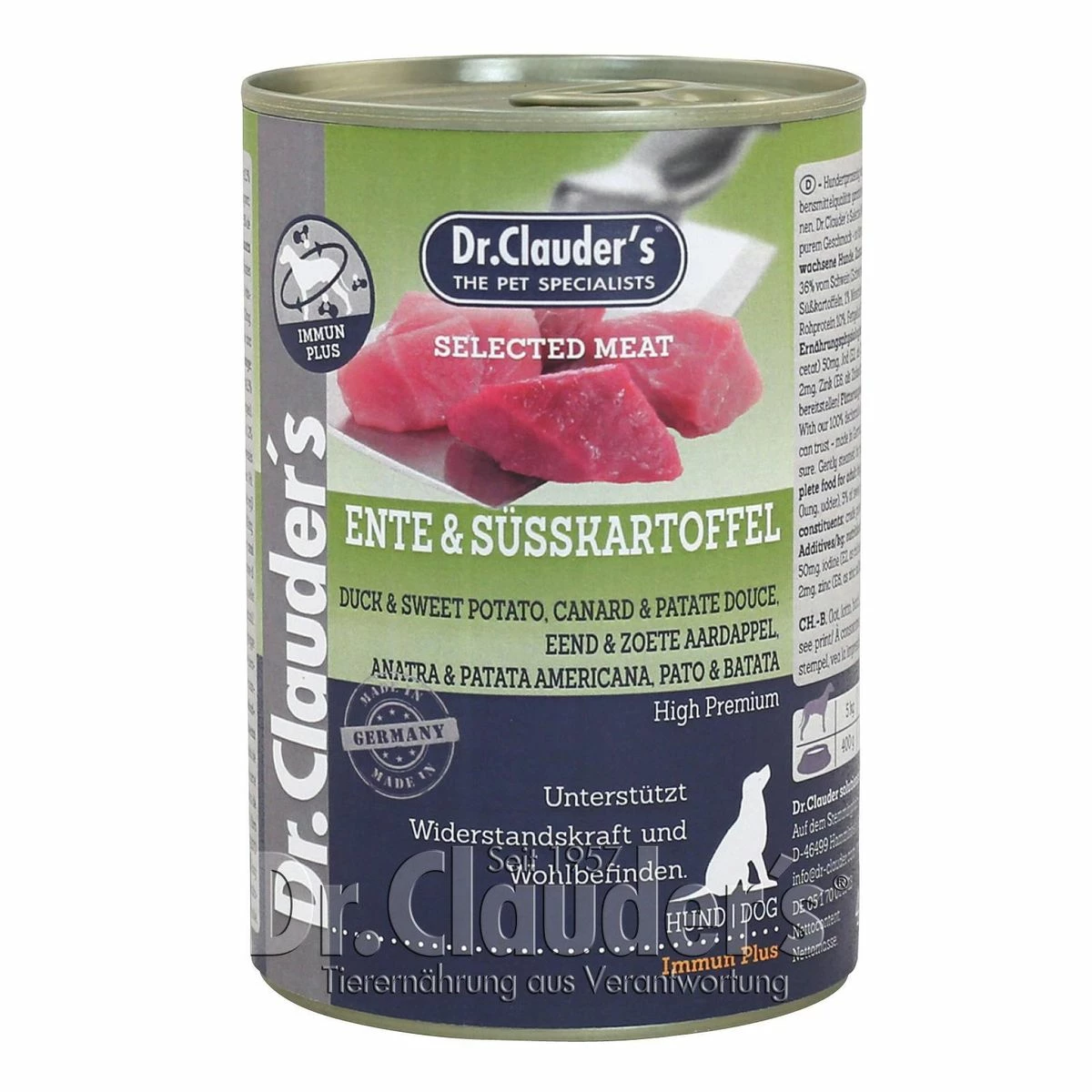 DR. CLAUDERS Dr. Clauder Selected Meat Ente & Süßkartoffel | 6x 400g Hundefutter 1 DR. CLAUDERS Dr. Clauder Selected Meat Ente & Süßkartoffel | 6x 400g Hundefutter