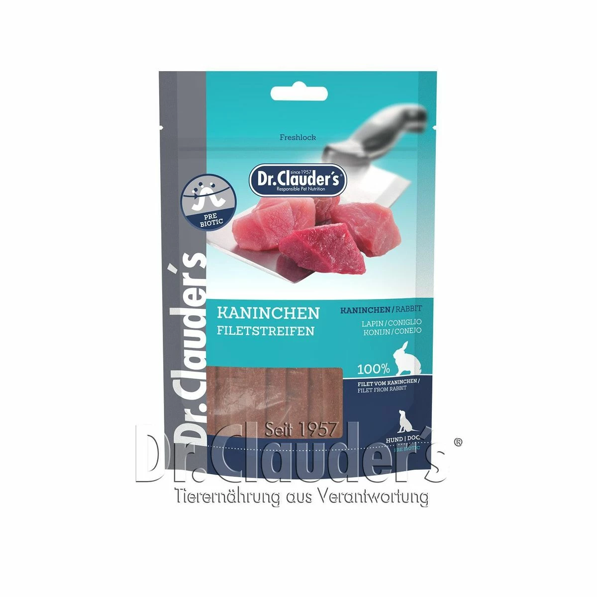 Dr. Clauders Premium Kaninchen Filetstreifen | 10x 80g Hundesnack 1 Dr. Clauders Premium Kaninchen Filetstreifen | 10x 80g Hundesnack