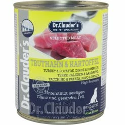 Dr. Clauders Selected Meat Truthahn & Kartoffel |6x 800g Hundefutter