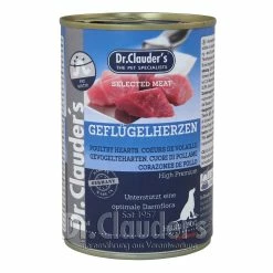 Dr. Clauders Selected Meat Mit Geflügelherzen | 6x 400g Hundefutter