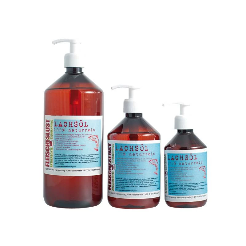 Fleischeslust Lachsöl | 500ml Ergänzungsfutter Hunde 1 Fleischeslust Lachsöl | 500ml Ergänzungsfutter Hunde