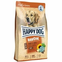 Happy Dog NaturCroq Rind&Reis | 4kg Hundefutter Trocken