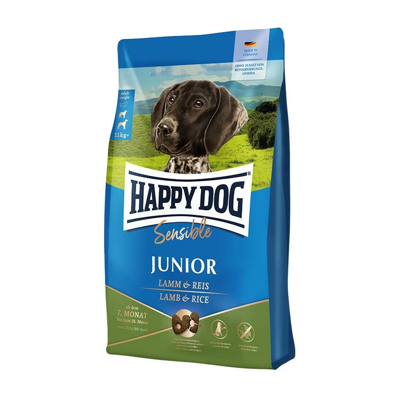Happy Dog Sensible Junior Lamm & Reis | 4 Kg Trockenfutter 1 Happy Dog Sensible Junior Lamm & Reis | 4 Kg Trockenfutter