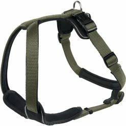 Hunter Geschirr Neopren Oliv/Schwarz S | 45-57cmx15 Mm Hundegeschirr