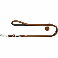 Hunter Verstellbare Führleine Leder Cognac | 1,6cm X 2m
