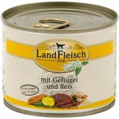 Landfleisch Dog Geflügel & Reis | 12x 195g Hundefutter