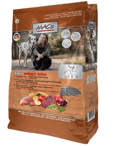 MACs DOG Soft Pute & Hirsch | 1,5 Kg Hundefutter Trocken 1 MACs DOG Soft Pute & Hirsch | 1,5 Kg Hundefutter Trocken
