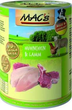 MACs Dog Hühnchen & Lamm | 6x 400g Hundefutter