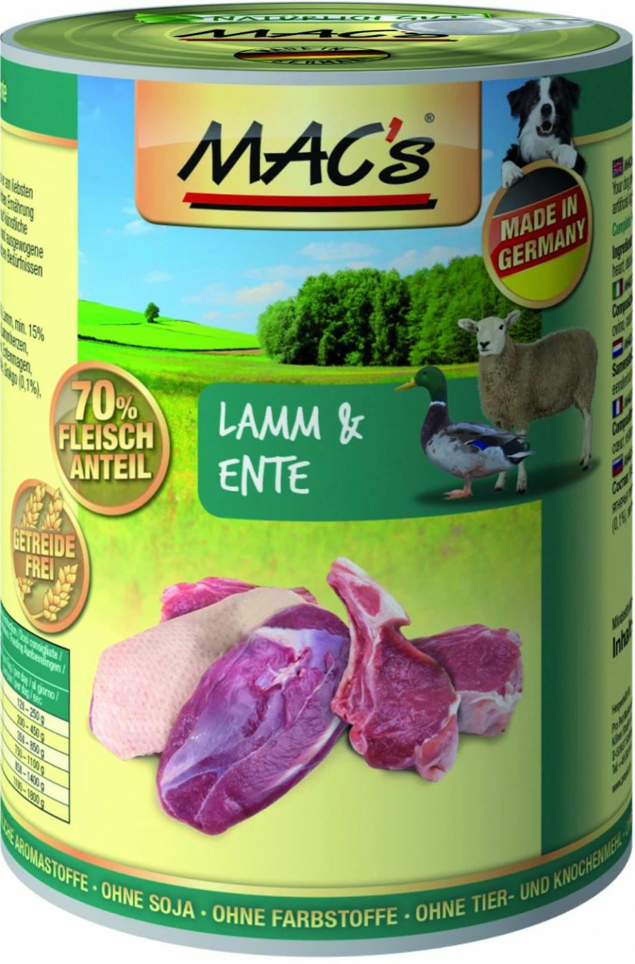 MACs Dog Lamm & Ente | 6x 400g Hundefutter Getreidefrei 1 MACs Dog Lamm & Ente | 6x 400g Hundefutter Getreidefrei