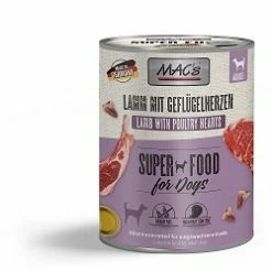 MACs Dog Lamm & Geflügelherzen | 6x 800g Hundefutter Nass