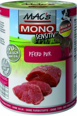 MACs Mono Sensitive Pferd Pur | 6x 400g Hundefutter
