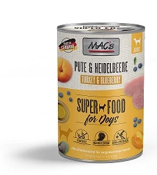 MACs Dog Pute & Heidelbeeren | 6x 400g Hundefutter
