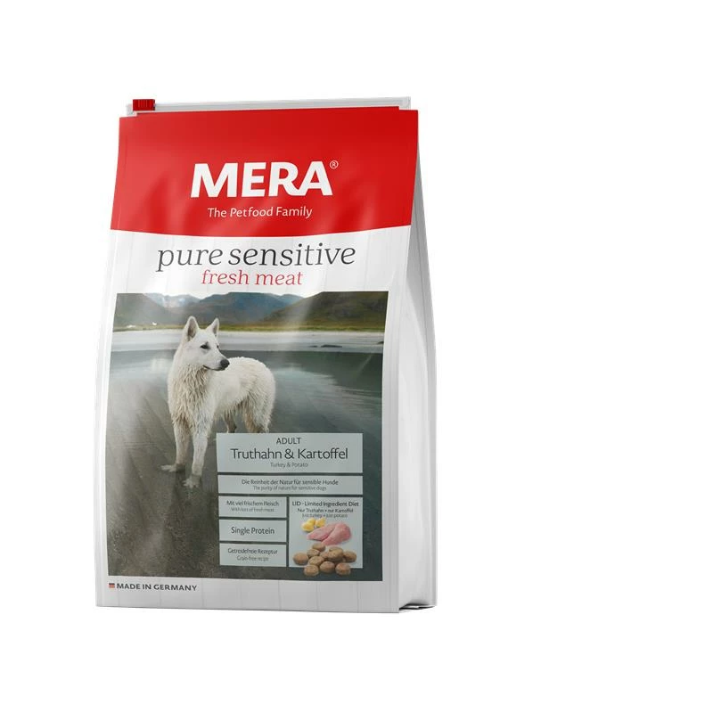 Mera Dog Pure Sens. Fresh Meat Truthahn&Kartoffel | 4kg Hundefutter 1 Mera Dog Pure Sens. Fresh Meat Truthahn&Kartoffel | 4kg Hundefutter