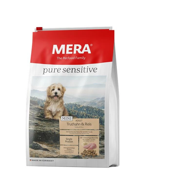 Mera Dog Pure Sensitive Mini Truthahn&Reis | 4kg Hundefutter Trocken 1 Mera Dog Pure Sensitive Mini Truthahn&Reis | 4kg Hundefutter Trocken