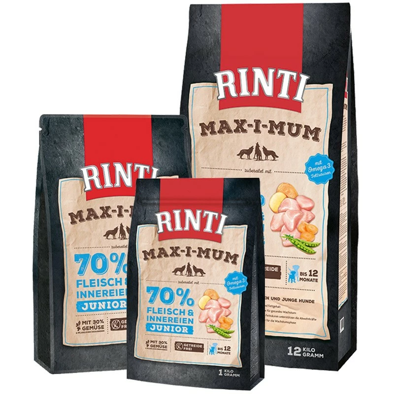 RINTI MAX-I-MUM Junior Huhn | 12kg Hundefutter Trocken 1 RINTI MAX-I-MUM Junior Huhn | 12kg Hundefutter Trocken