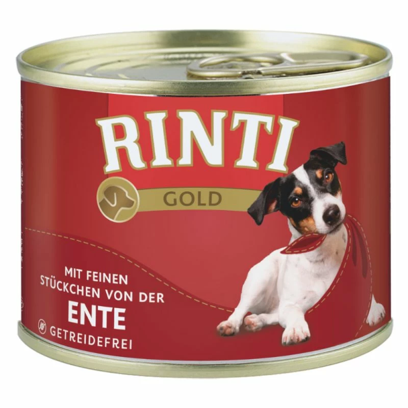 Rinti Gold Ente | 12x 185g Hundenassfutter 1 Rinti Gold Ente | 12x 185g Hundenassfutter
