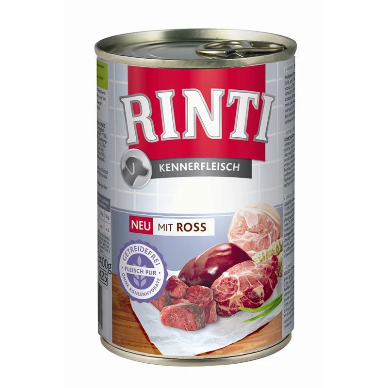 Rinti Kennerfleisch Ross | 24x 400g Hundenassfutter 1 Rinti Kennerfleisch Ross | 24x 400g Hundenassfutter